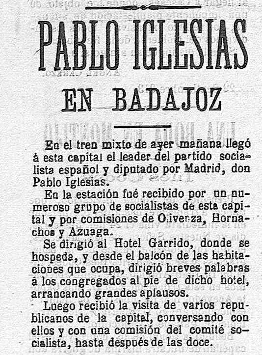 Pablo Iglesias en Badajoz
